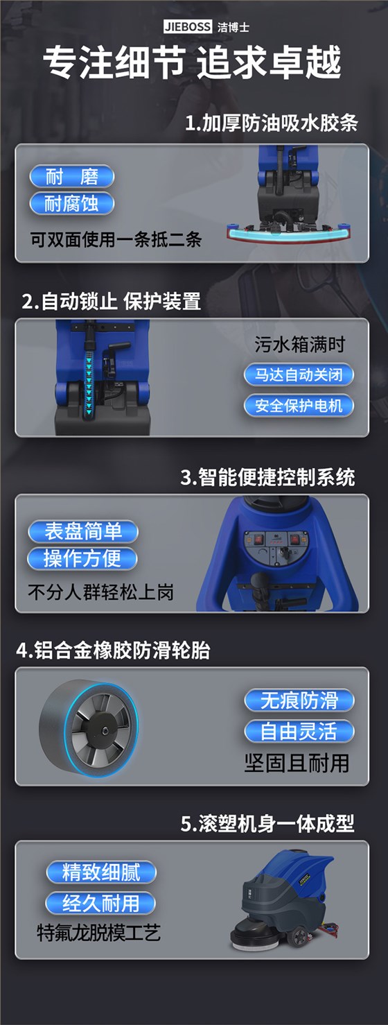 潔博士手推式智能洗地機680 潔博士手推式智能洗地機680